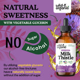 Wild & Organic Milk Thistle Supplement packaging details