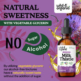 Wild & Organic Milk Thistle Supplement packaging details