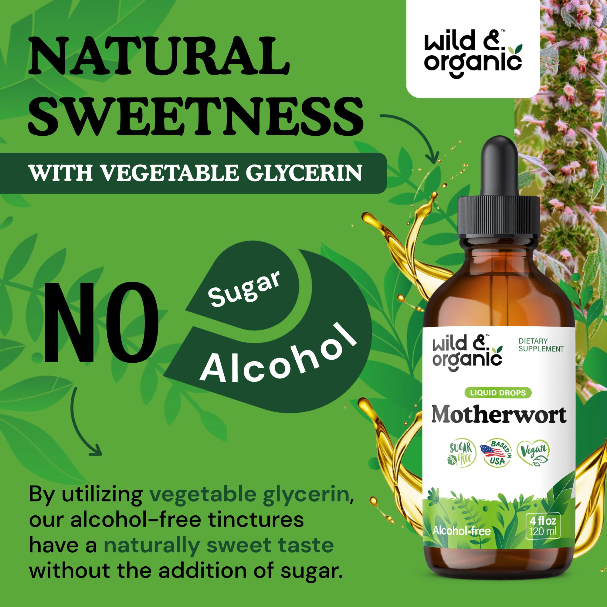 Wild & Organic Motherwort Tincture ingredients list