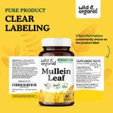 Wild & Organic Mullein Leaf Capsules 400mg in natural setting
