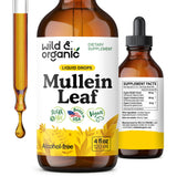 Wild & Organic Mullein Leaf Drops 4 fl. oz. front view