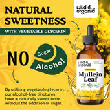 Wild & Organic Mullein Leaf Drops packaging side view