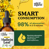 Wild & Organic Mullein Leaf Extract Tincture ingredients list