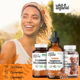 Wild & Organic Mushroom Tincture serving suggestion