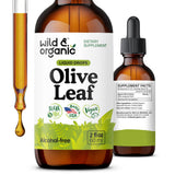 Wild & Organic Olive Leaf Extract Tincture 500mg front view