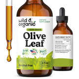 Wild & Organic Olive Leaf Tincture 500mg front view