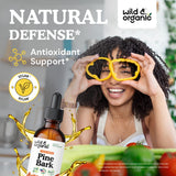 Wild & Organic Pine Bark Extract 360mg bottle side view