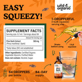 Wild & Organic Pine Bark Extract 360mg label close-up