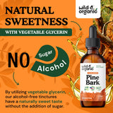 Wild & Organic Pine Bark Extract 360mg with measuring spoon