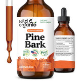 Wild & Organic Pine Bark Extract Tincture 360mg front view