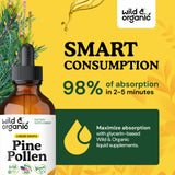 Wild & Organic Pine Pollen Tincture in a lifestyle setting