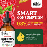Wild & Organic Raspberry Ketones Tincture 400mg back view