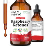 Wild & Organic Raspberry Ketones Tincture 400mg front view