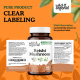 Wild & Organic Red Reishi Mushroom Capsules packaging details