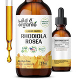 Wild & Organic Rhodiola Rosea Tincture 685mg front view