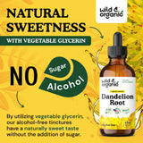 Wild & Organic Rhodiola Rosea Tincture alongside natural ingredients