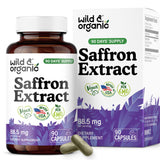 Wild & Organic Saffron Capsules bottle front view