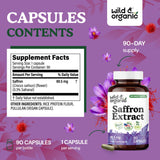 Wild & Organic Saffron Capsules close-up of capsules