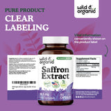 Wild & Organic Saffron Capsules packaging details