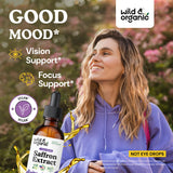 Wild & Organic Saffron Liquid Extract Drops bottle with label
