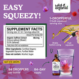 Wild & Organic Saffron Liquid Extract Drops dropper close-up
