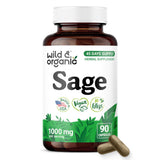 Wild & Organic Sage Capsules 1000mg front view