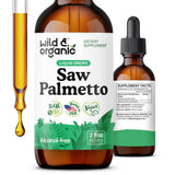 Wild & Organic Saw Palmetto Tincture 2 fl. oz. front view