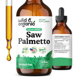 Wild & Organic Saw Palmetto Tincture 450mg front view