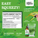 Wild & Organic Saw Palmetto Tincture dropper top