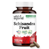 Wild & Organic Schisandra Capsules 1000 mg front view