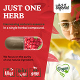 Wild & Organic Schisandra Capsules 1000 mg with measuring spoon