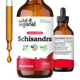 Wild & Organic Schisandra Tincture 500mg front view