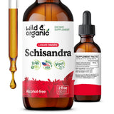 Wild & Organic Schisandra Tincture 500mg front view