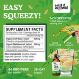 Wild & Organic Sea Moss Tincture dropper close-up