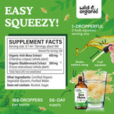 Wild & Organic Sea Moss Tincture dropper for easy dispensing