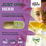 Wild & Organic Skullcap Capsules 1200 mg bottle with cap
