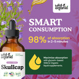 Wild & Organic Skullcap Tincture in a natural setting