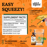 Wild & Organic Slippery Elm Tincture 680mg back view