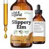 Wild & Organic Slippery Elm Tincture 680mg front view