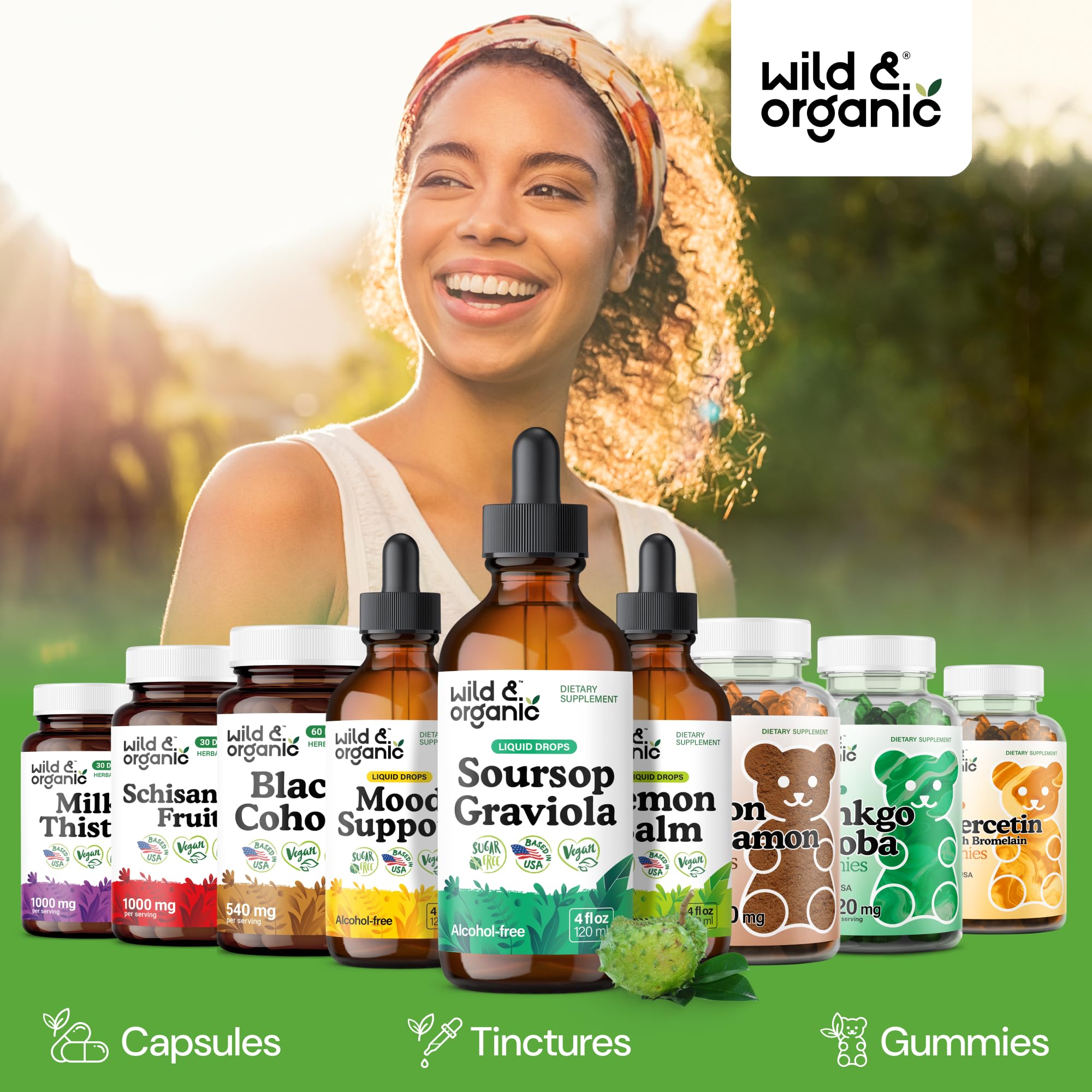 Wild & Organic Soursop Tincture 4 fl. oz. lifestyle scene