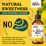 Wild & Organic St. John's Wort Tincture back label