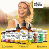 Wild & Organic St. John's Wort Tincture in lifestyle setting