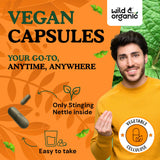 Wild & Organic Stinging Nettle Capsules 1000mg showing capsules