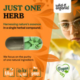 Wild & Organic Stinging Nettle Capsules 1000mg side view