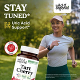 Wild & Organic Tart Cherry Capsules 600mg bottle side view