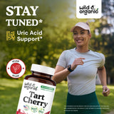 Wild & Organic Tart Cherry Capsules side view showing capsule design
