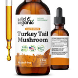 Wild & Organic Turkey Tail Mushroom Tincture 2 fl. oz. front view