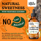 Wild & Organic Turkey Tail Mushroom Tincture ingredients list