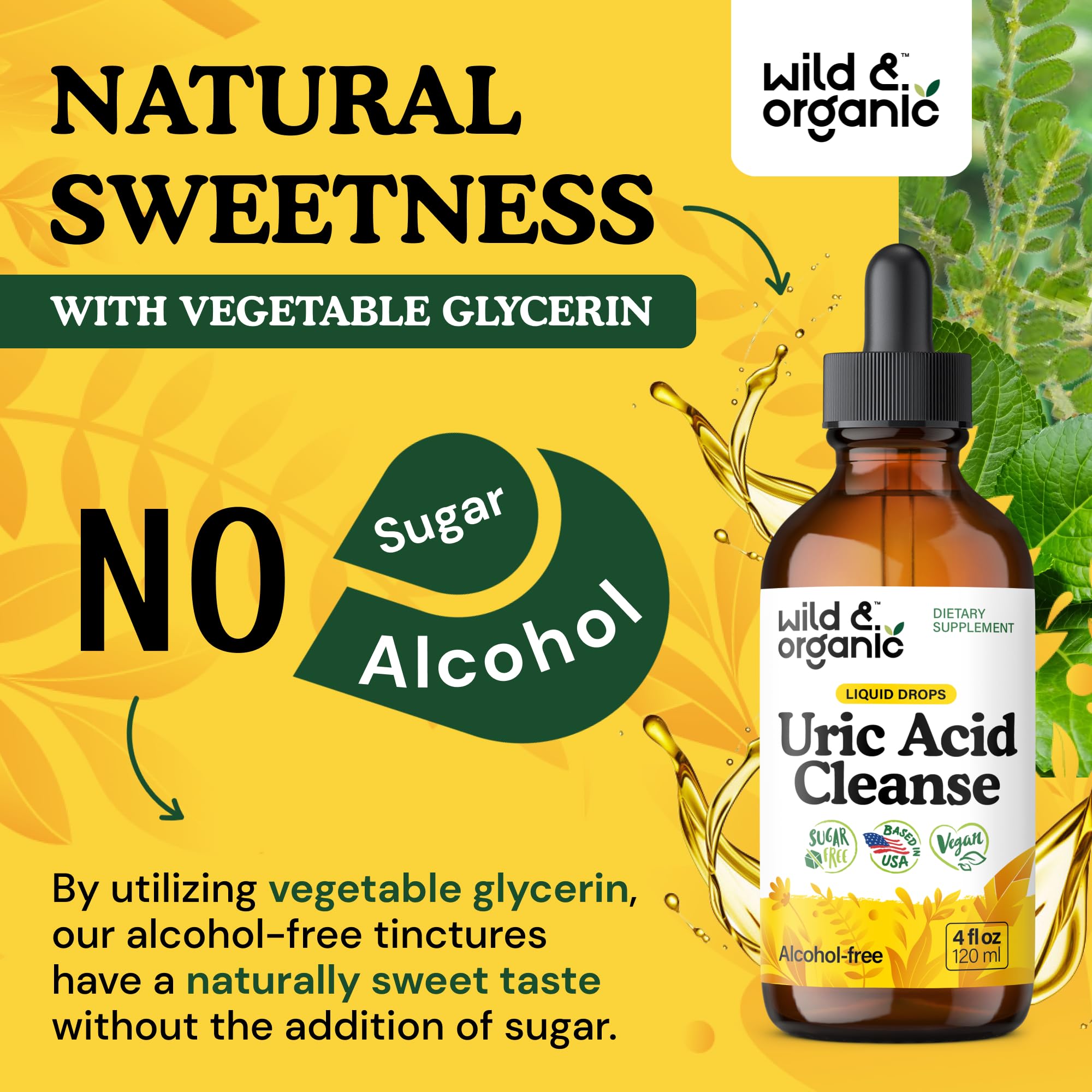 Wild & Organic Uric Acid Support Tincture packaging