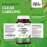Wild & Organic White Mulberry Capsules 500mg lifestyle shot with greenery